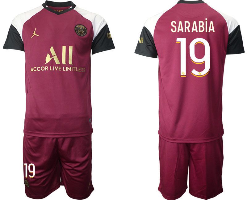 Men 2020-2021 club Paris St German away #19 red Soccer Jerseys->paris st german jersey->Soccer Club Jersey